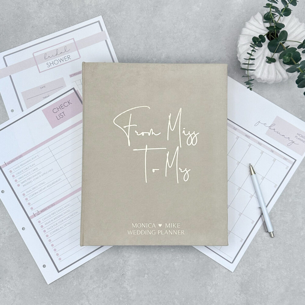 Personalized Wedding Planner I Ring Binder Custom Planning Book The Ultimate Checklist