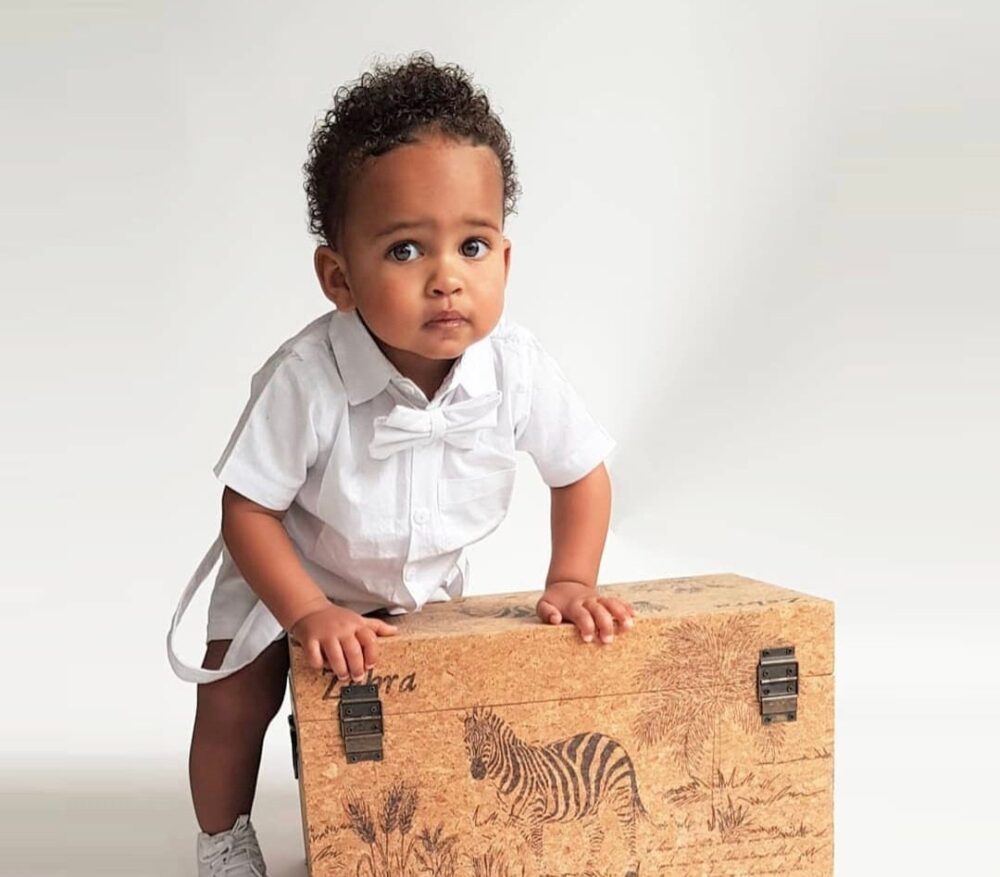 3Pcs. Ring Bearer Suit | Page Boy Outfit Baptism Shorts With Suspenders Linen Blend