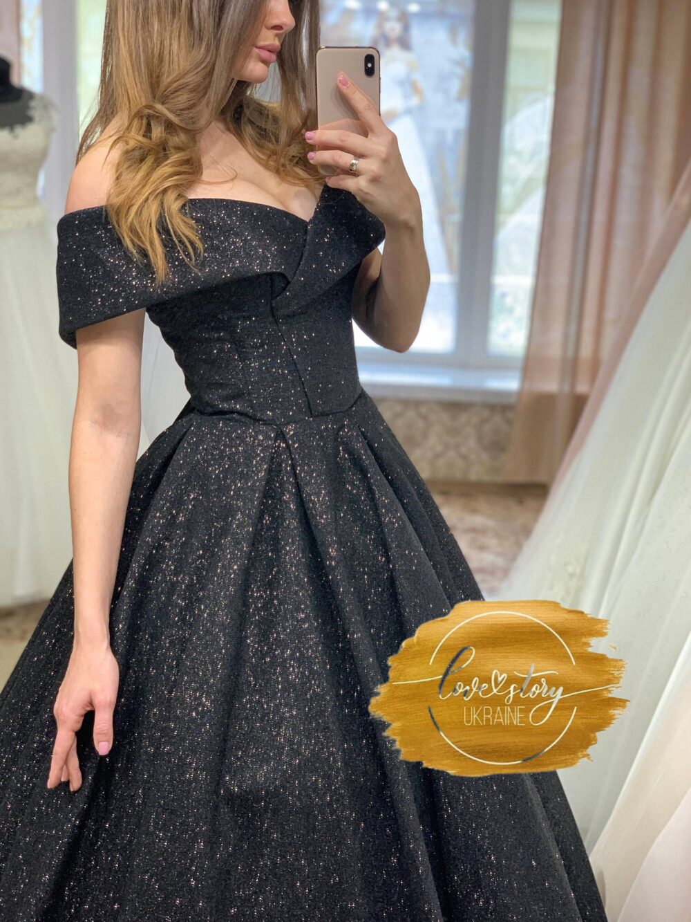 Black Wedding Dress, Ball Gown Dress, Bridal Gown, Halloween Dress, Black Prom Dress, Sparkle Evening Dress, Prom Dress