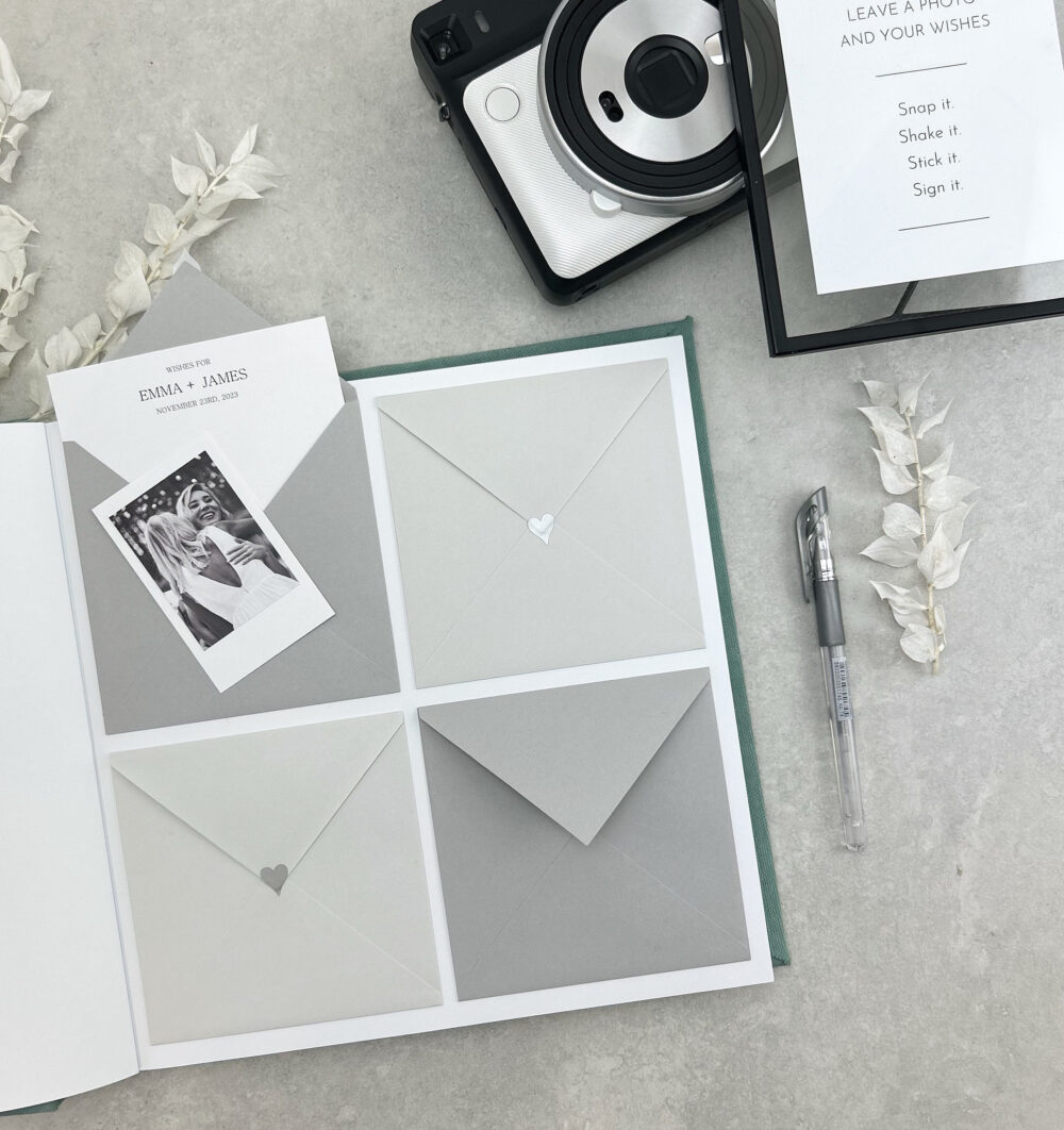 Modern Personalized Wedding Envelope Guest Book/Wishes & Advice Cards Custom Guest Ideas, Advice Album