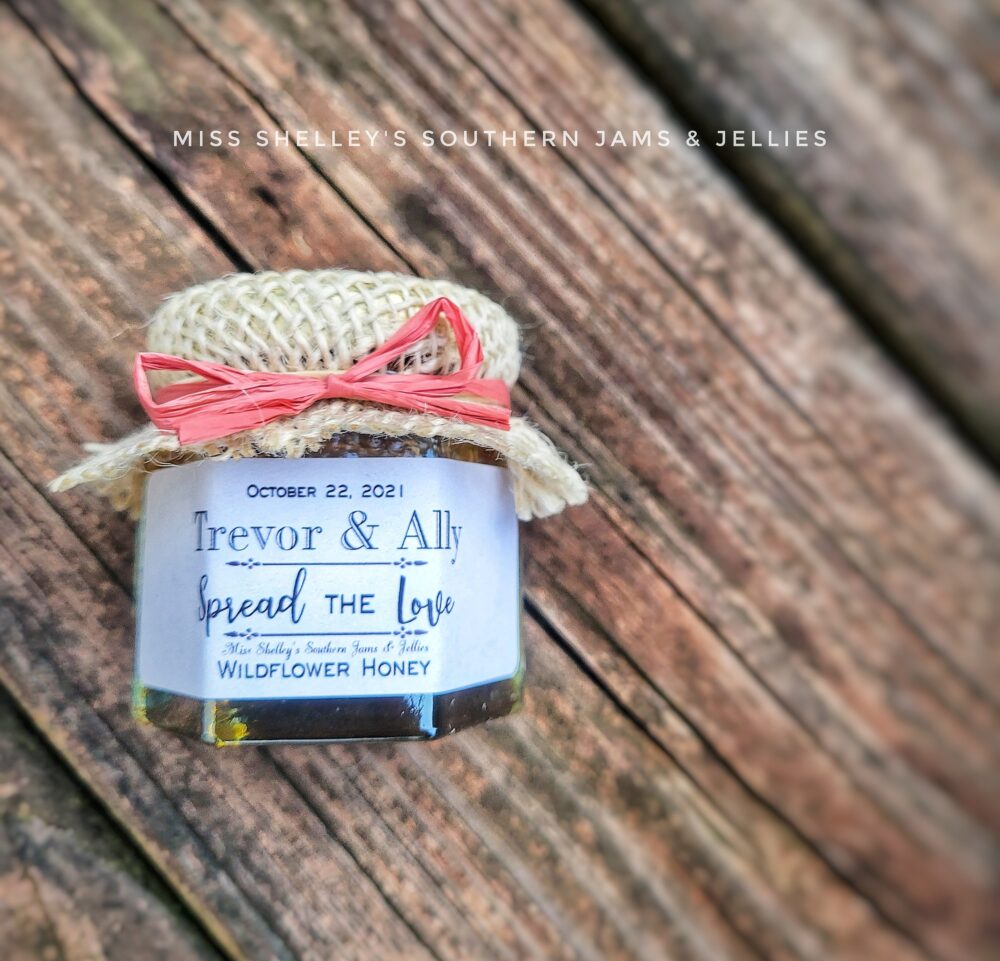 200 | 1.5Oz Honey Jar Wedding Favors, Personalized Favor, Mini Spring Bulk Edible Favor