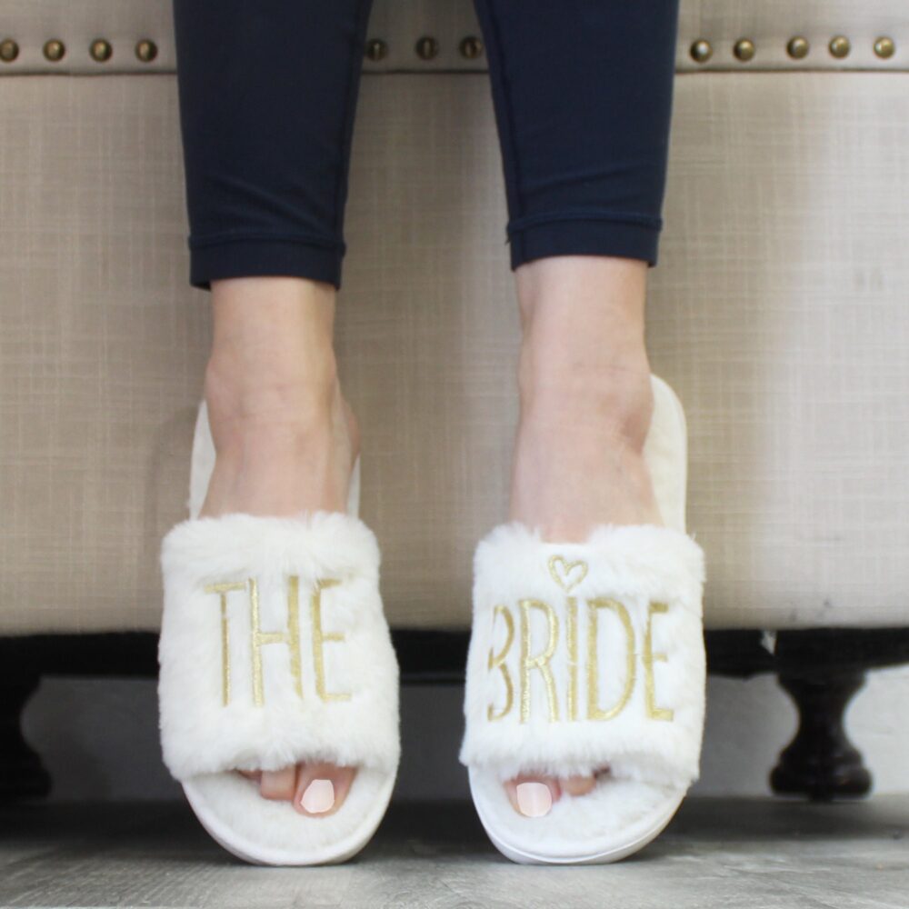Bride Slippers, Bridal Party Bridesmaid Git