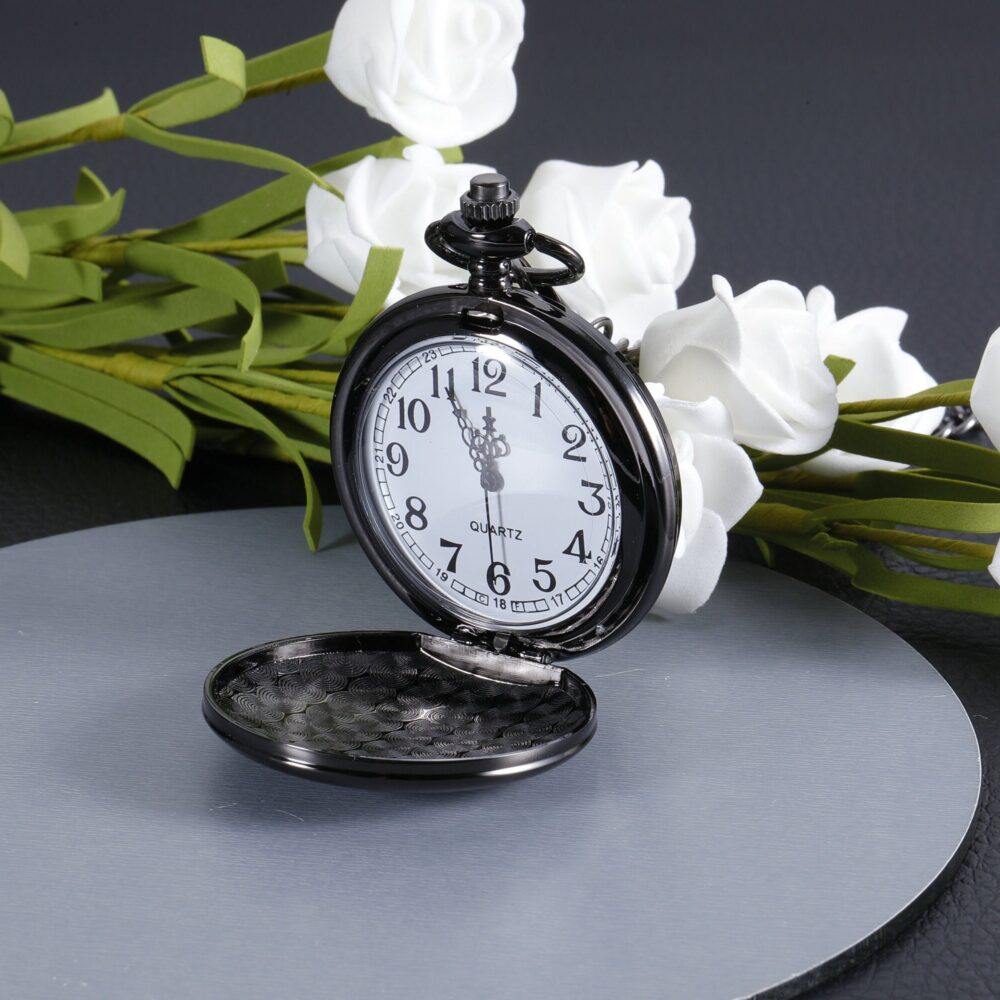 Personalized Pocket Watch, Custom Engraved Watch With Chain, Groomsmen Gift, Gifts For Him, Dad