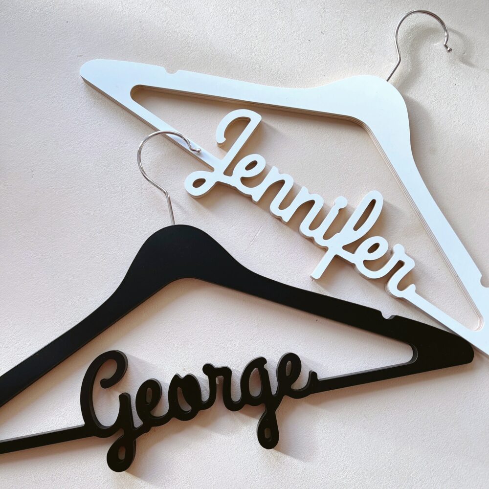 Personalized Black Groom Wedding Suit Hanger, Suit Hanger, Best Man Gift, Clothes Custom Hanger