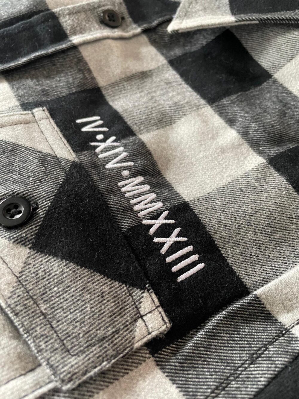 Personalized Flannel Button-Up Shirt | Custom Embroidered Long Sleeve Cozy Plaid Gift For Him, Her, Bridesmaids, Family Photos