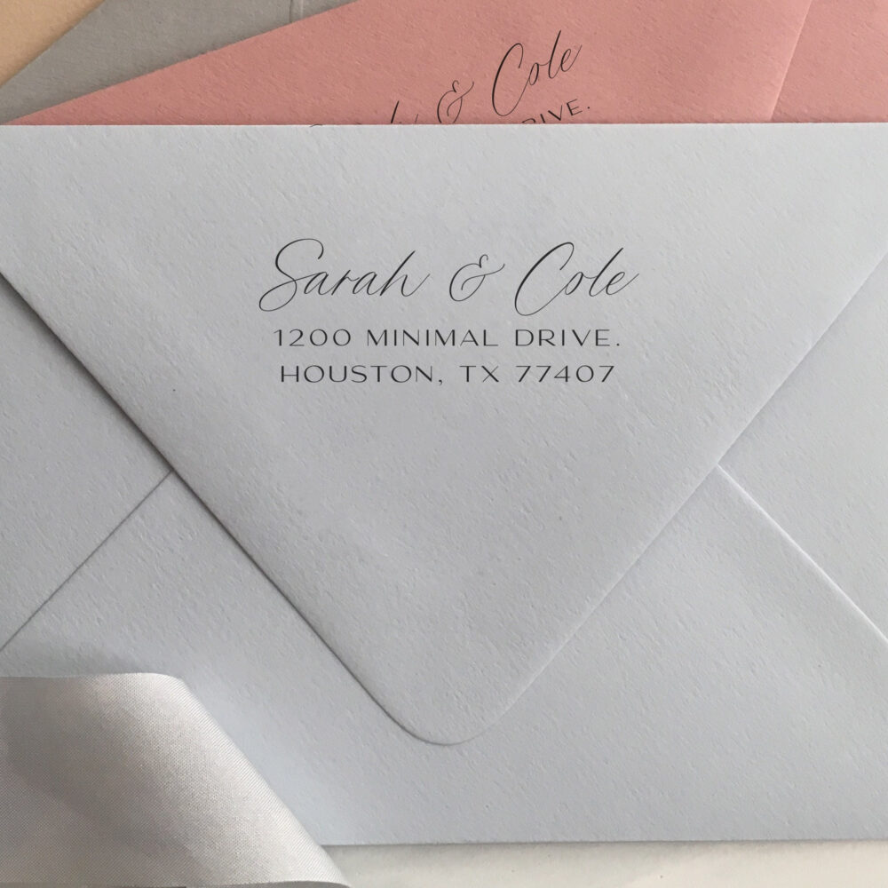 Modern Return Address Stamp, Wedding Save The Date, Self Inking Housewarming Gift, Family Stamp