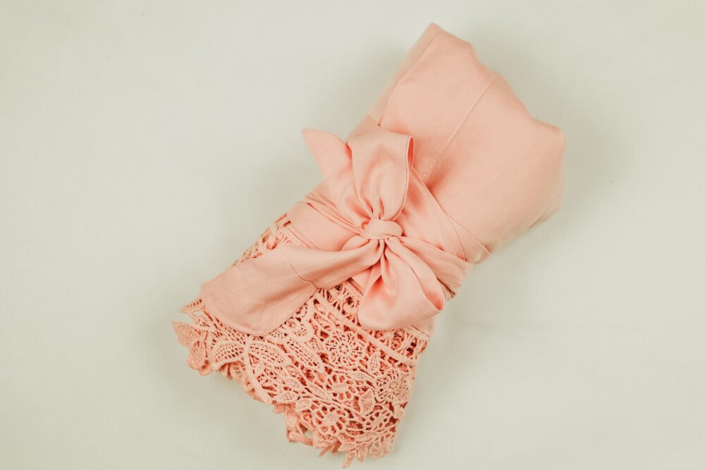 Lace Bridal Robe in Pink For Party, Bridesmaid Proposal Gift Maid Of Honor