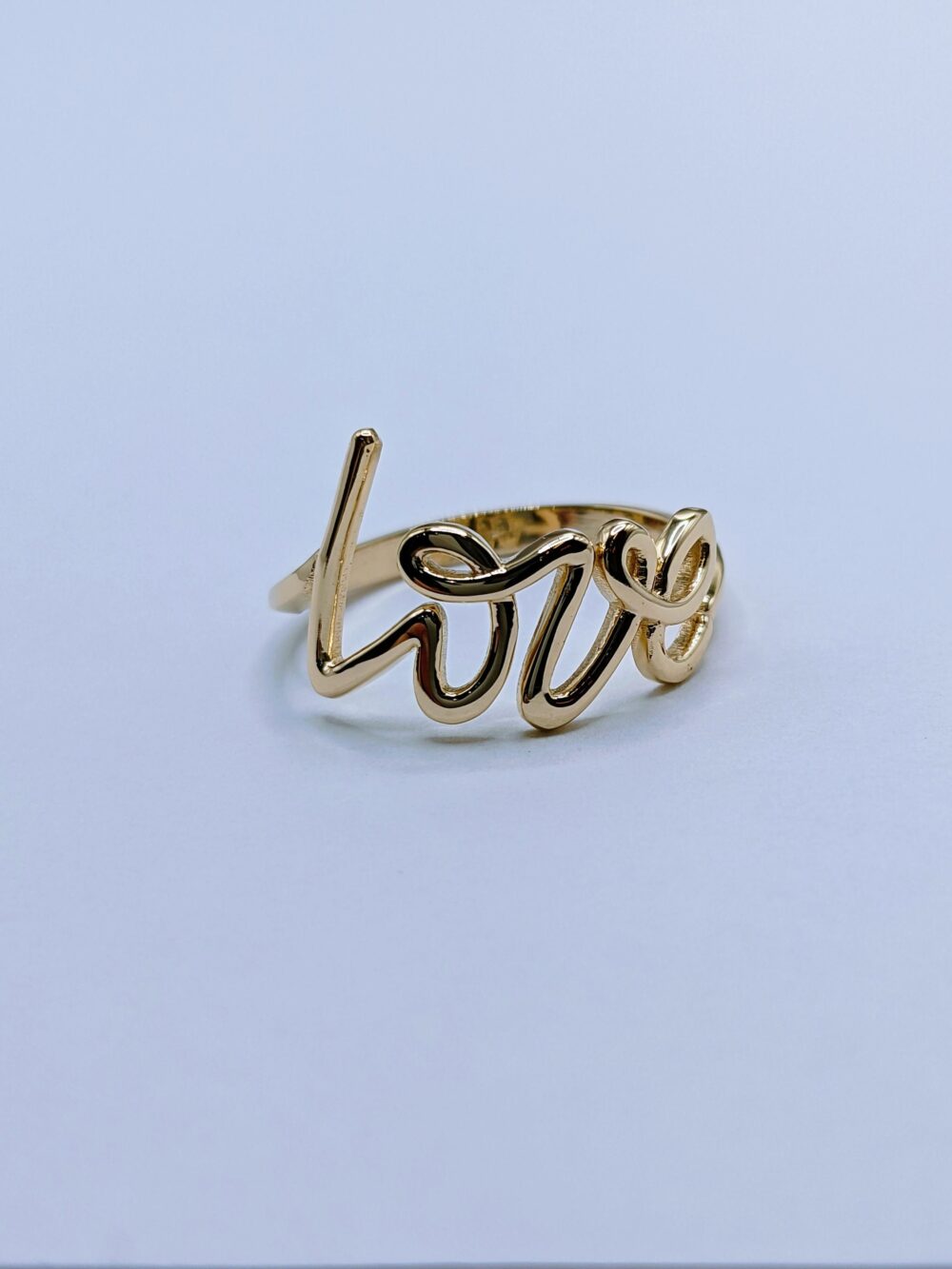 14K Yellow Gold Love Ring