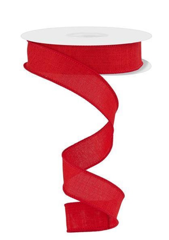 7/8" Red Wired Royal Burlap Ribbon X 10 Yard Roll Rg727824