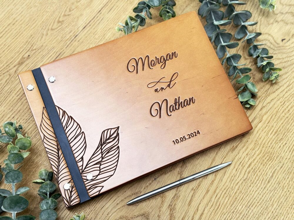 Wedding Guest Book Instax Mini, Polaroid Book, Personalized Instax Book, Mountain Guest