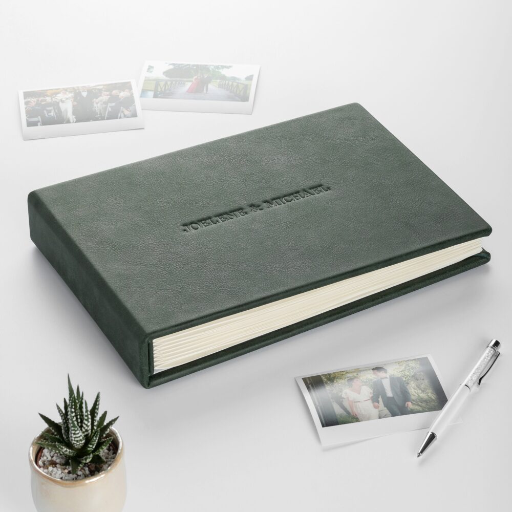 Leather Instant Guest Book, Wedding Photo Album For All Film Sizes Mini Wide Square 4x6 2x6 Etc