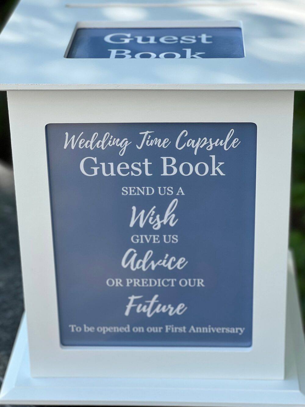 Wedding Guest Book - Time Capsule Memory Box For Weddings