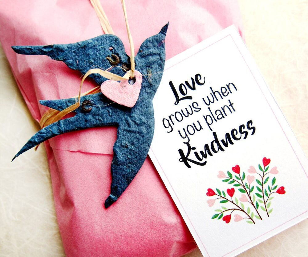 Flower Seed Paper Birds Wedding Favors Thank You Gift