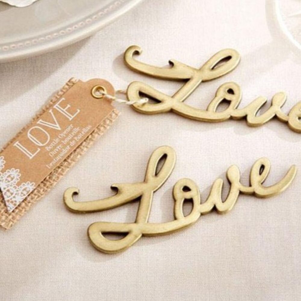 Bottle Opener Wedding Favor | Personalized Love Favors For Guests in Bulk
