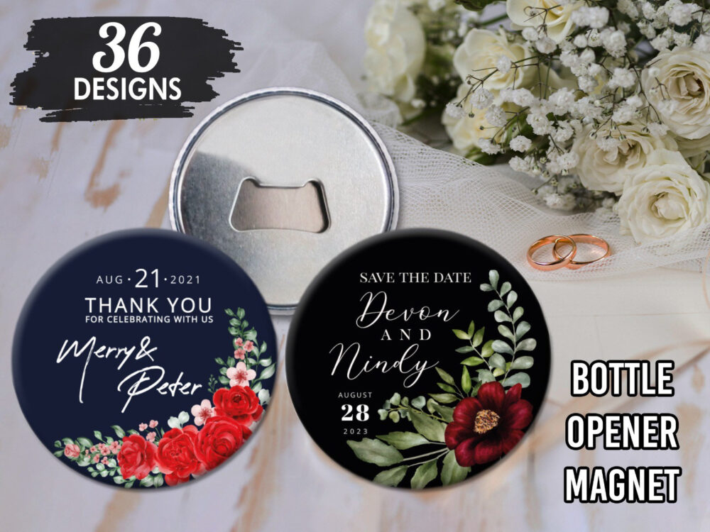 Bulk Wedding Favor Bottle Opener Magnet For Guest, Customizable Party Favours, Personalized Souvenirs