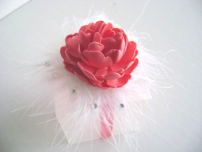 Wedding Favor Box - Coral Pink Box- Made To Order