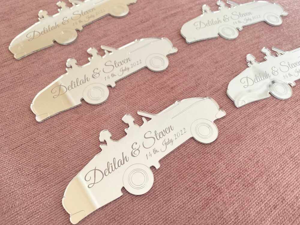Wedding Party Favors For Guest, Magnet Favors, Bride Groom Car Magnet, Bulk