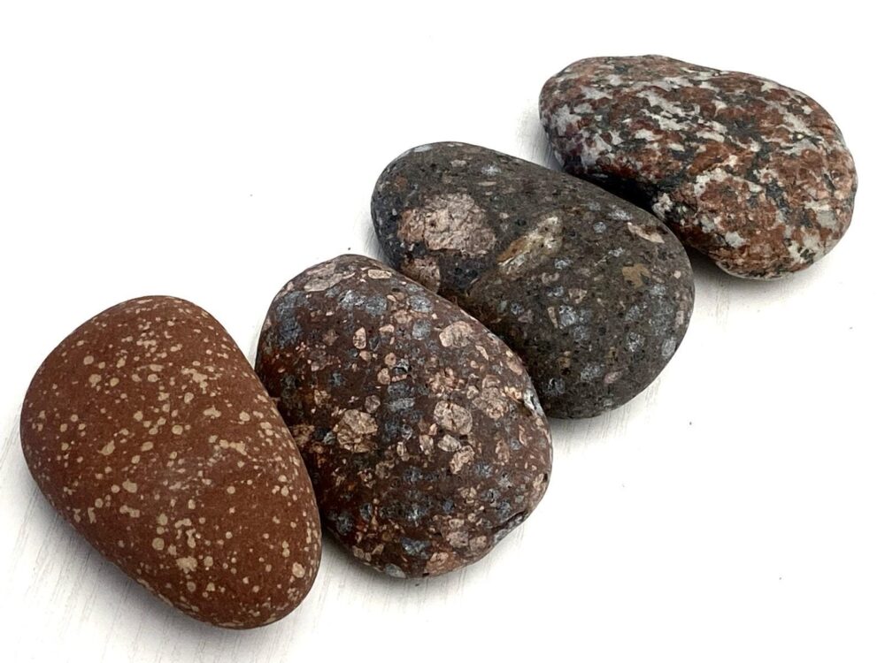 4 Beach Stones, Aquarium Decor, Unique Beach Sea Fish Tank Decor, Craft Pebbles