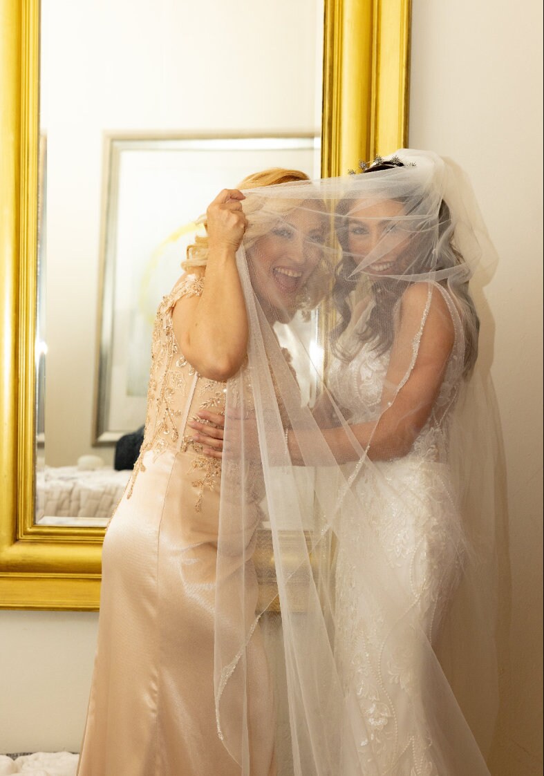 Blusher For Your Wedding Veil. 30-Inch Matching Or Plain Blusher
