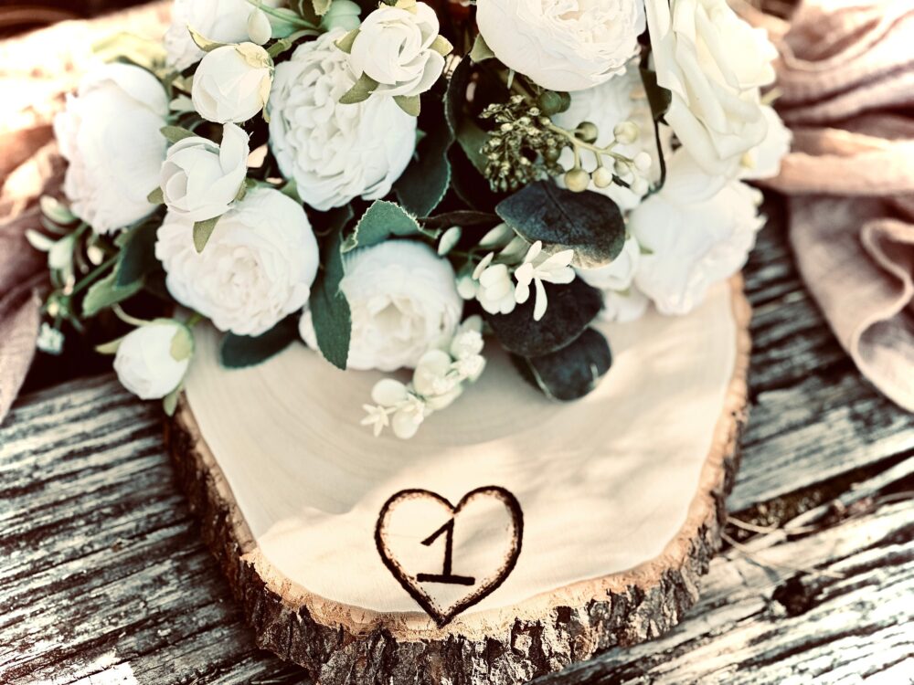 Wooden Wedding Table Numbers - Rustic For Wood Slice Rustic Decor Barn