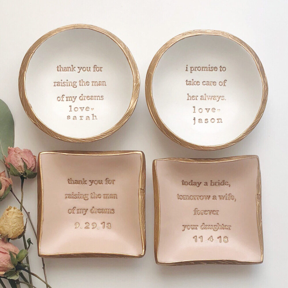 Wedding Gift For Parents/Mother Of The Bride Groom Jewelry Dish Mom in Law