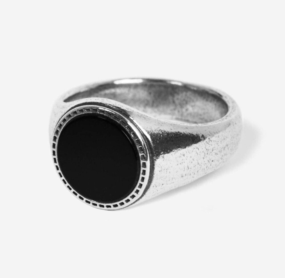 Abyss Ring | Mens Onyx Stone in Premium Solid Sterling Silver Billie Jo