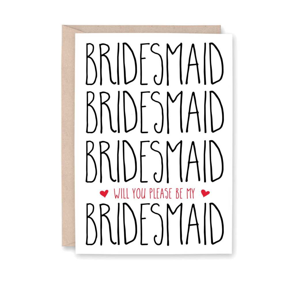 Funny Bridesmaid Proposal Card, Will You Be My Bridesmaid, Maid Of Honor Proposal, Bridesmaid Card, Matron Honor, No Ugly Dresses