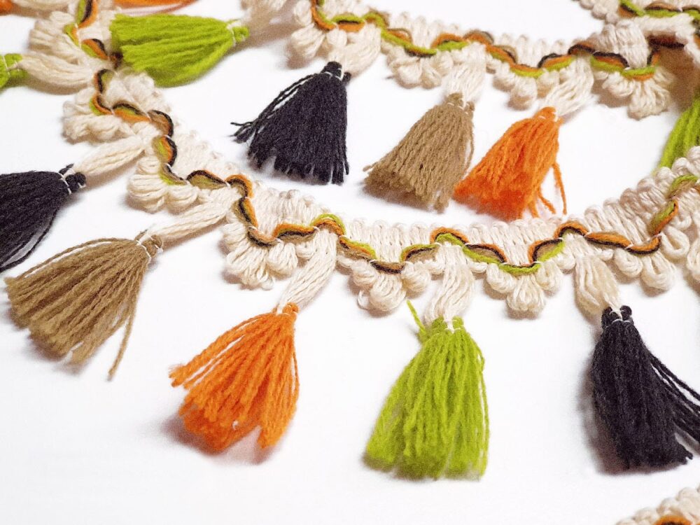 5 Yards Multi Color Fringe Tassel Lace Trim, Ribbon Tassels Garland Diy Crafting Sewing Accessories By The Yard