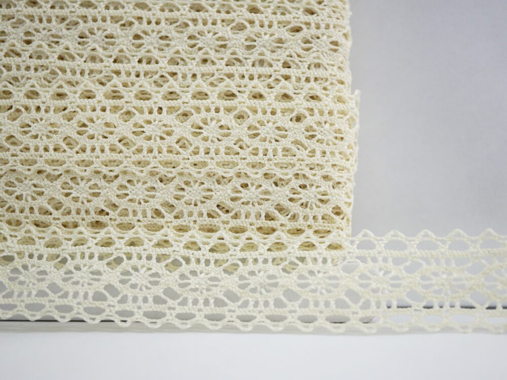 5 Yards 3/4" Cream Delicate Lace Trim, Crochet Lace Trim, Wide Lace, Dress Lace, Ribbon Decorative Wedding