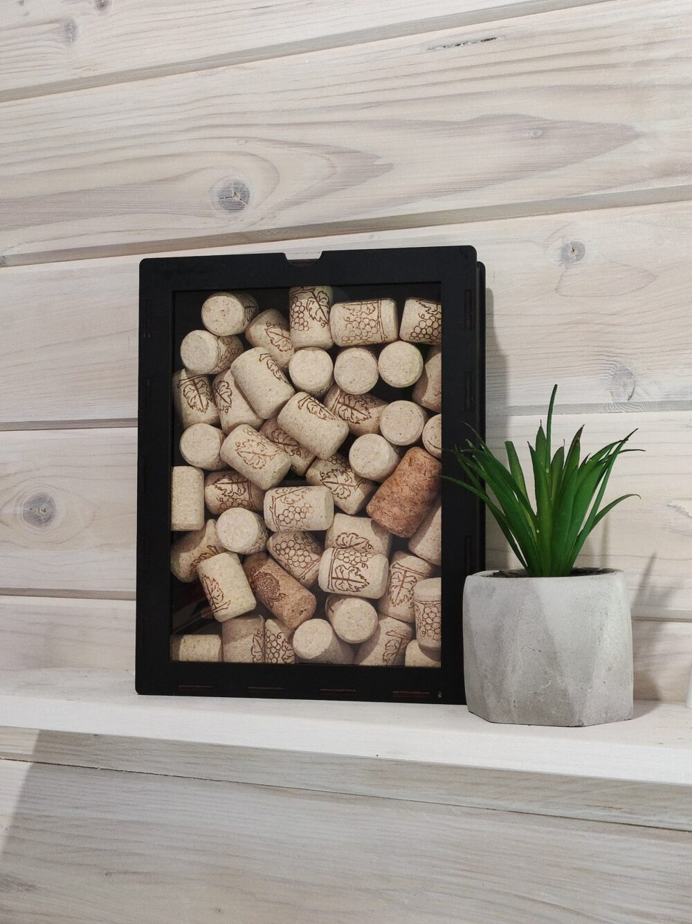 Personalized Wine Cork Display, Custom Winery Decor, Shadows Box, Keepsake Gift For Lover, Bar Home Holder