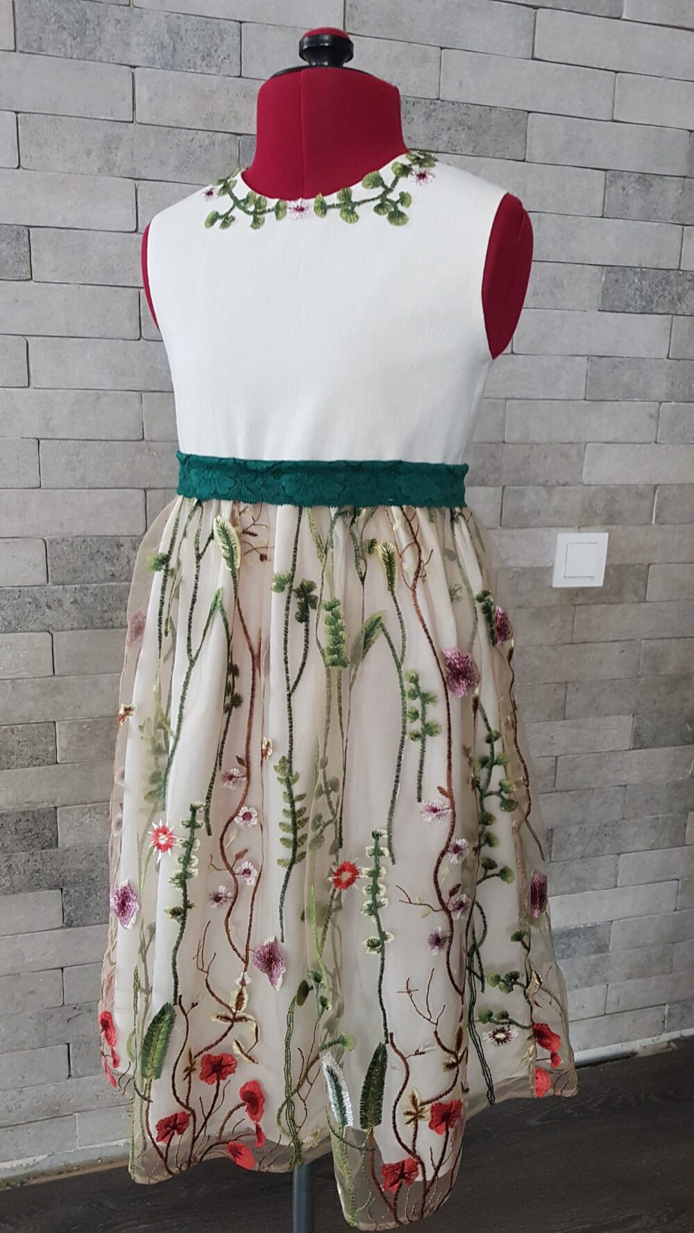 Flower Girls Dress, Flower Girl Dresses - Party Dress Girls, Special Occasion Princess Bridesmaid Floral Skirt