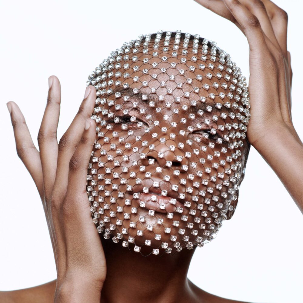 Birdcage Face Mask - Crystal Bridal Veil Avant-Garde Fashion Headpiece Lightweight Mesh Unique For Wedding/Party/Photoshoot