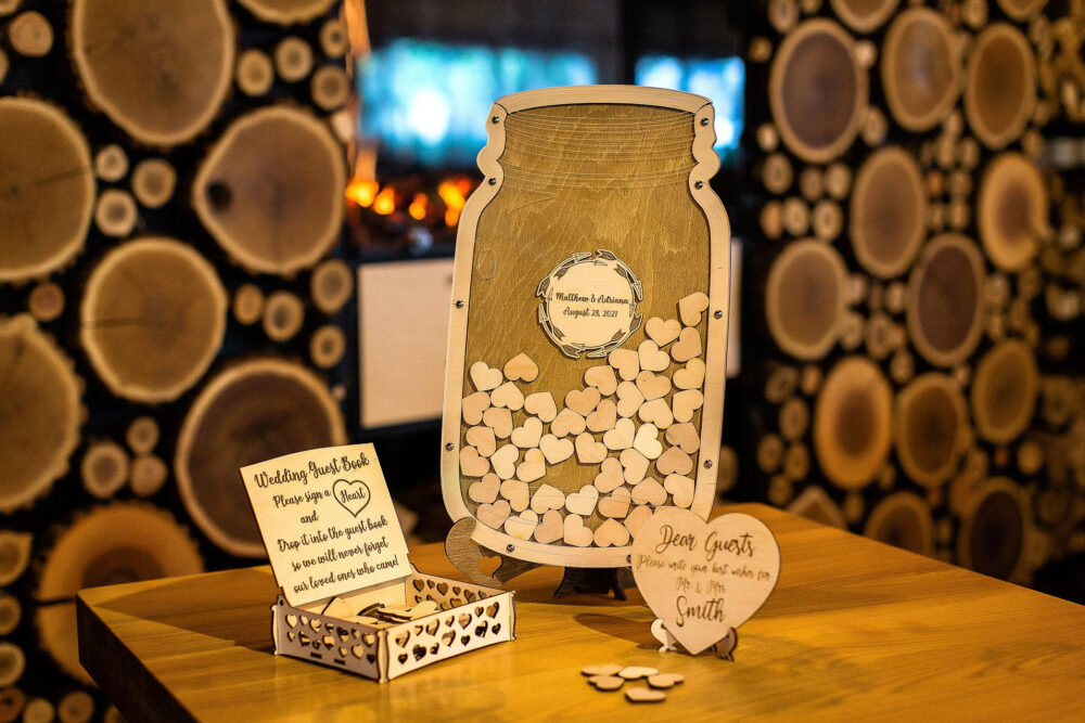 Mason Jar, Jar Guest Book, Wedding Book Alternative, Decor, Gift For A Couple, Rustic Boook