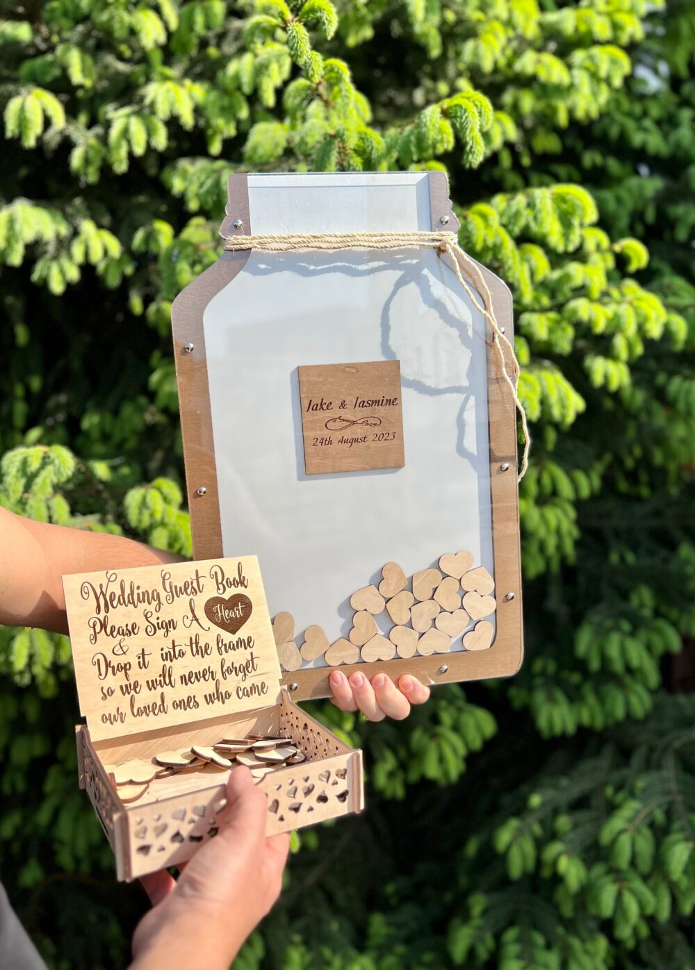 Rustic Guest Book, Wedding Book Mason Jar, Jar Wall Art, Alternative, Sign, Wish
