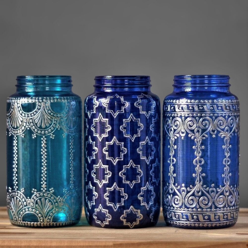 Boho Wedding Decor Mason Jar Centerpieces Centerpiece Lanterns Bohemian Candle Lantern Votive Holder