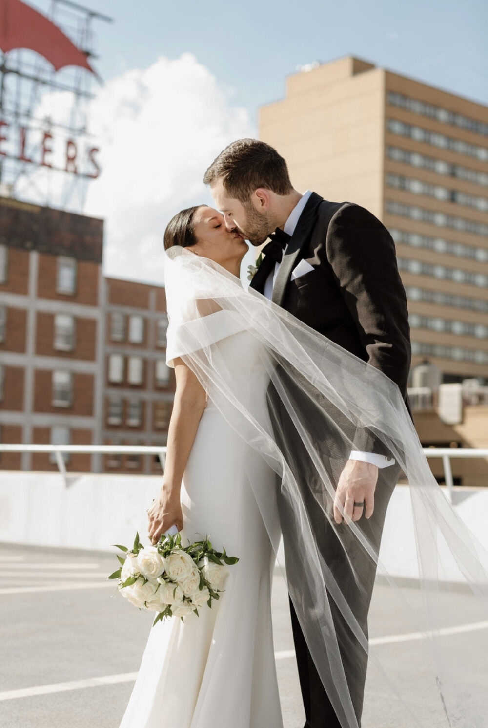 Cathedral Wedding Veil, Tulle Bridal Fingertip Chapel Veil