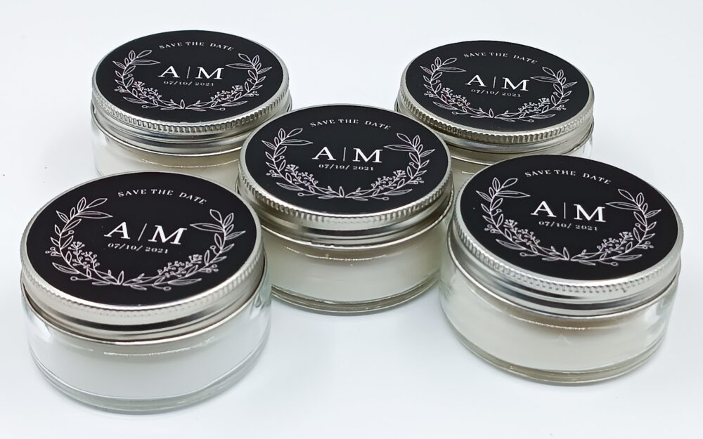 25 Pcs Bulk Wedding Favors Candle - Personalized Bridal Shower 2 Oz Soy Candles For Guests