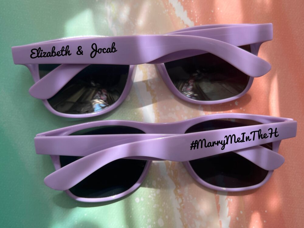 Personalized Sunglasses Bridal Shower Favor Gift Wedding Favors Custom Printed For Guests Bulk Birthday Bachelorette Party