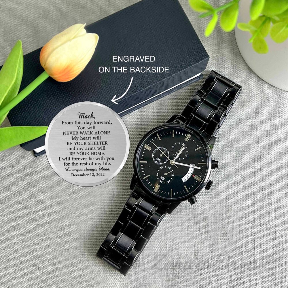 Groom Gifts From Bride, Best Gift For Future Husband, Personalized Watch Groom, Wedding Fiance, Husband