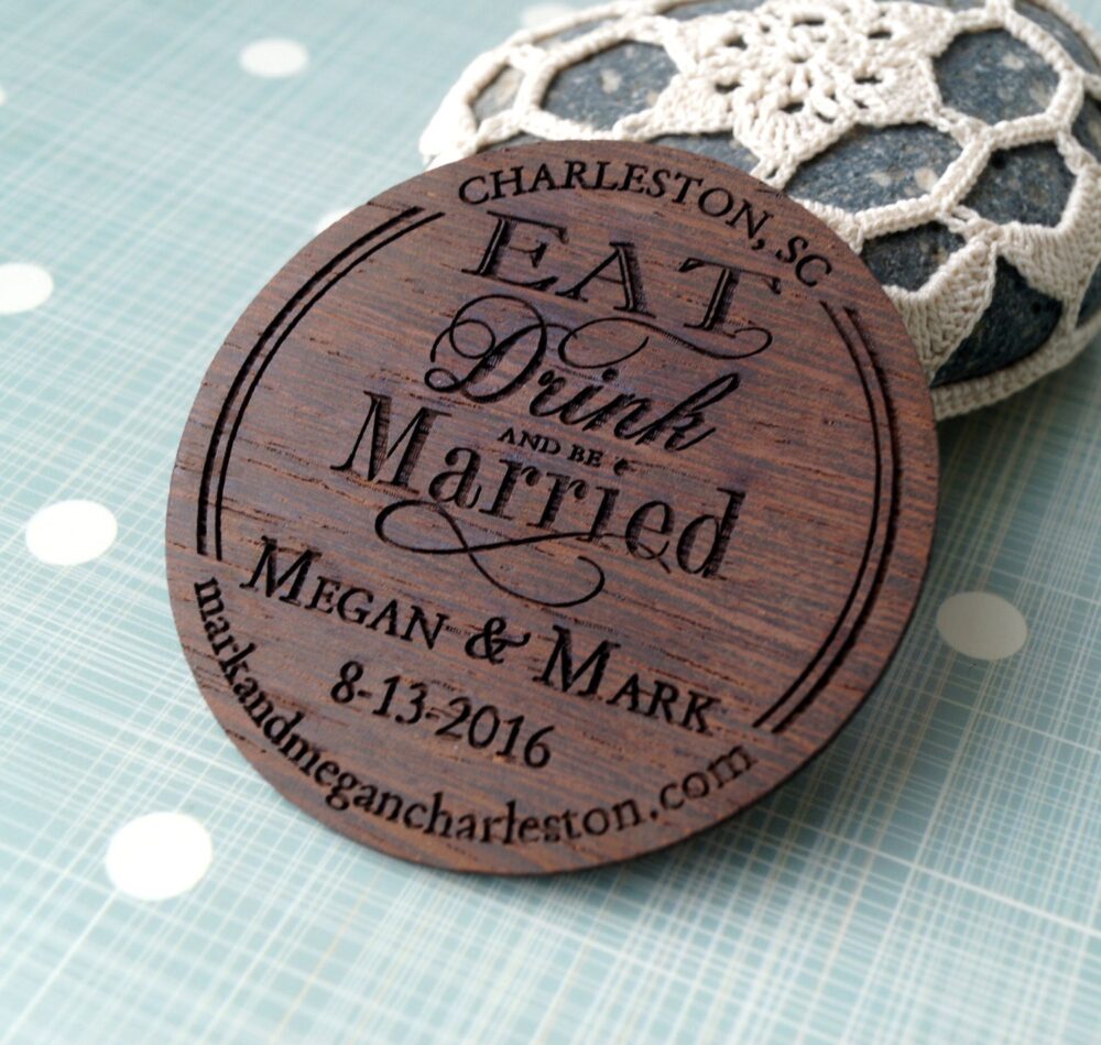 Save The Date, Wedding Save Date Magnet, Rustic Wooden Dates Magnets, Luxury Wood Personalized