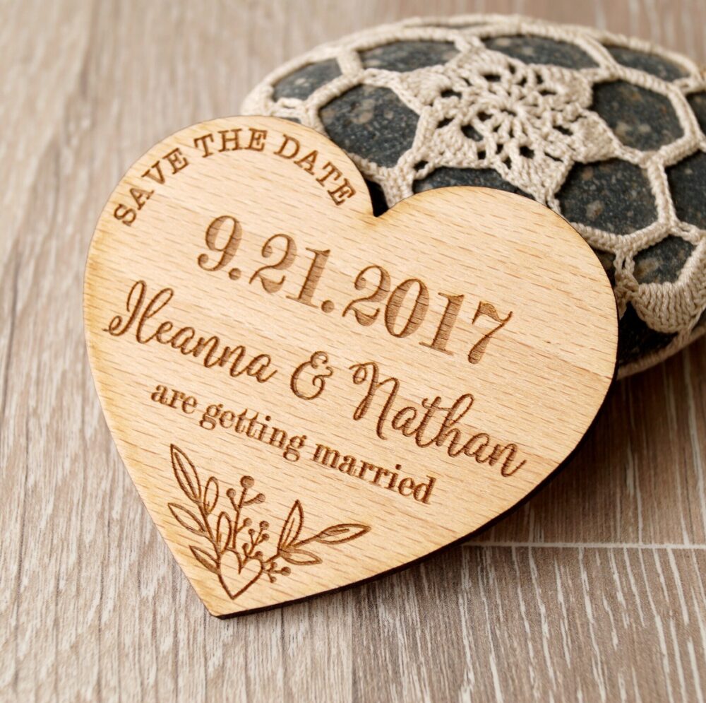 Save The Date, Save Date Magnet, Rustic Wooden Wedding Dates, 25 Pc
