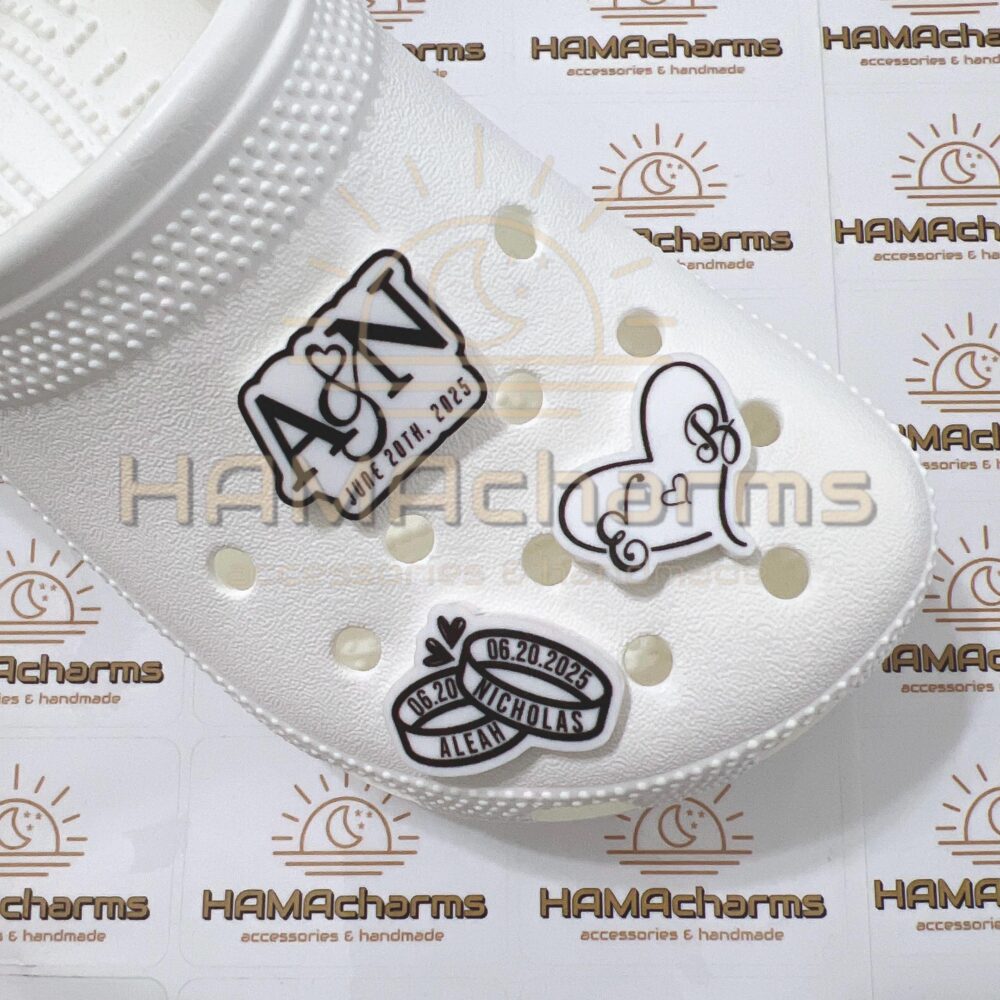 Customized Acrylic Wedding Shoe Charms/Love/Mr&mrs/Bride/Groom/Couple/Anniversary/Engagement/Bridal/Newlyweds/Valentine's Day Charms