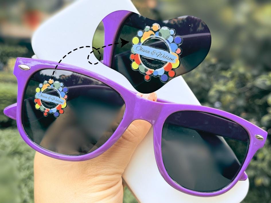 Customized Sunglasses Wedding Favors Bridesmaid Bride Squad Gifts Party Fvors School Sport Events Spirit Year Grad Prom