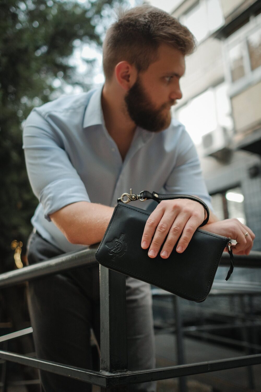 Wristlet Wallet Leather Clutch Wallet Phone Case Small Purse