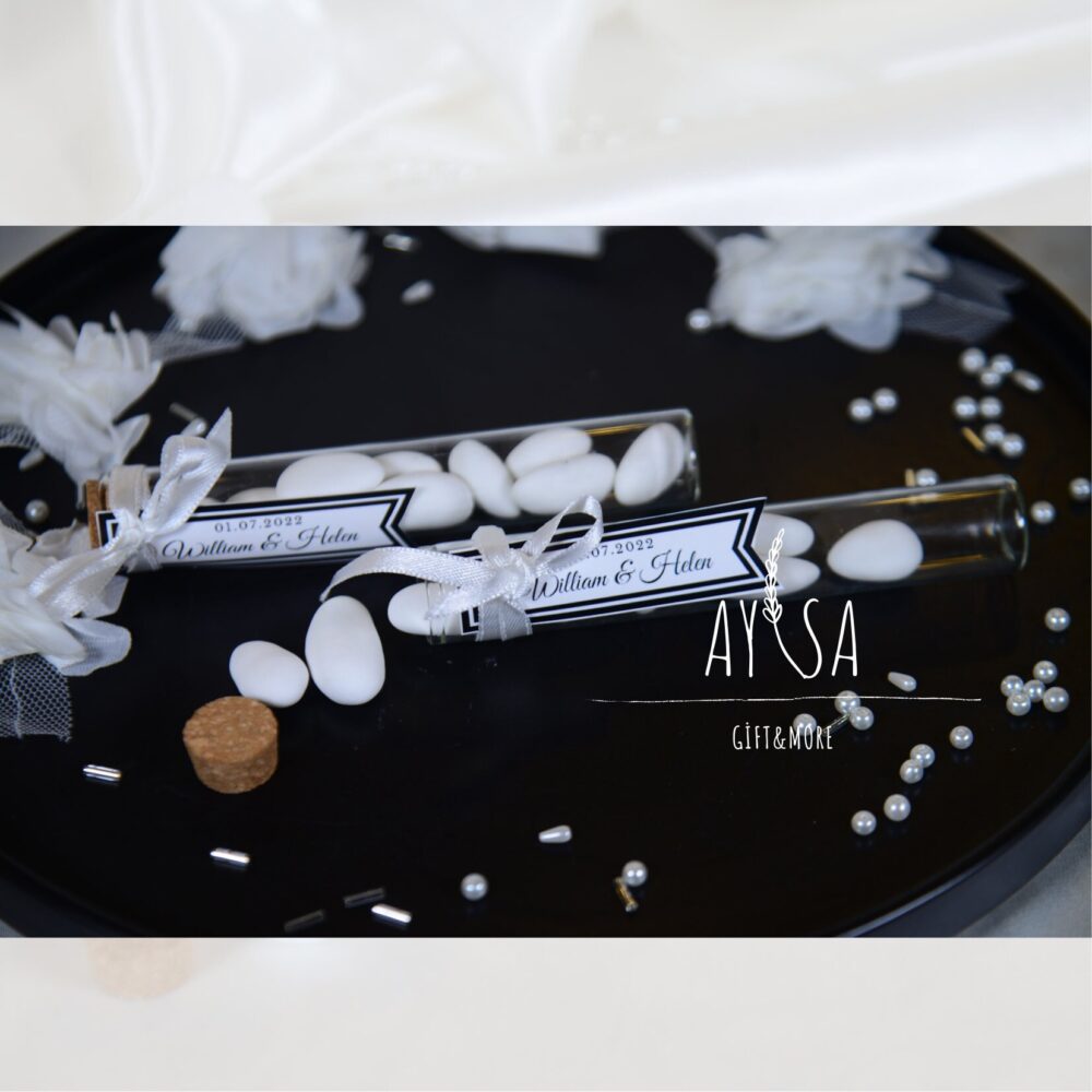 50 Pcs Wedding Favors, Almond Candy Jars, Baby Shower Rustic Engagement Gifts in Bulk Handmade