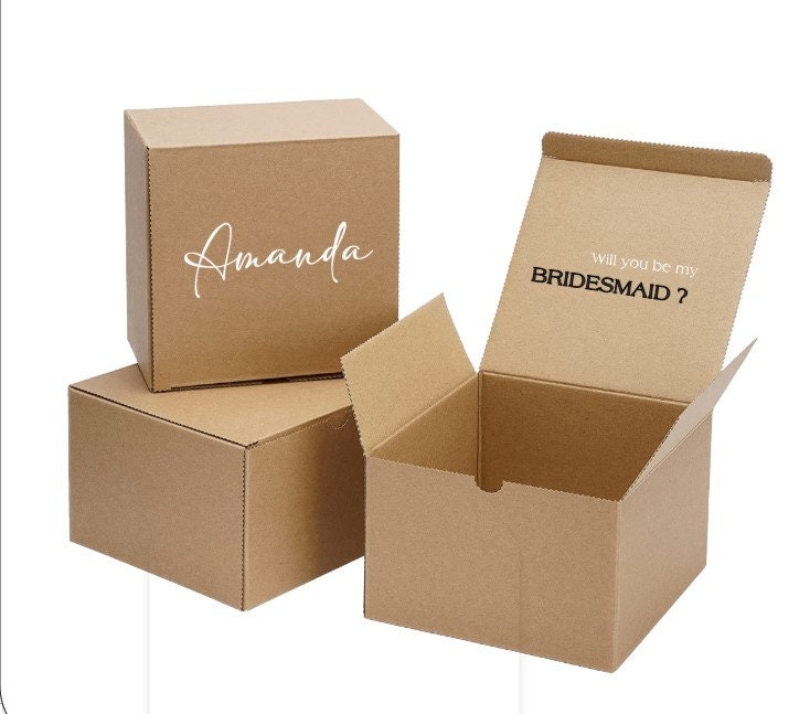 Bridesmaid Proposal Box/Wedding Gift Ideas Personalized Empty