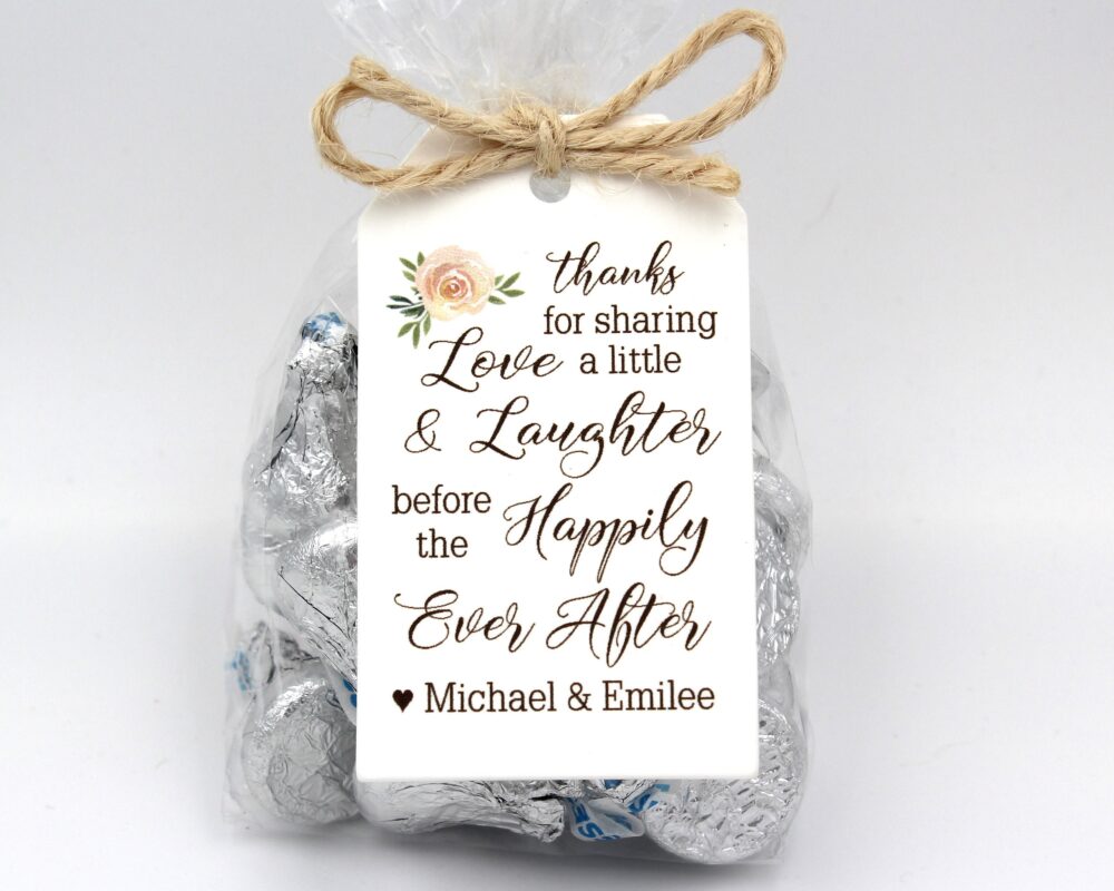 Blush Rose Rehearsal Dinner Favor Kit | Love Laughter Happily Ever After Wedding Favor Kits, Diy Idea