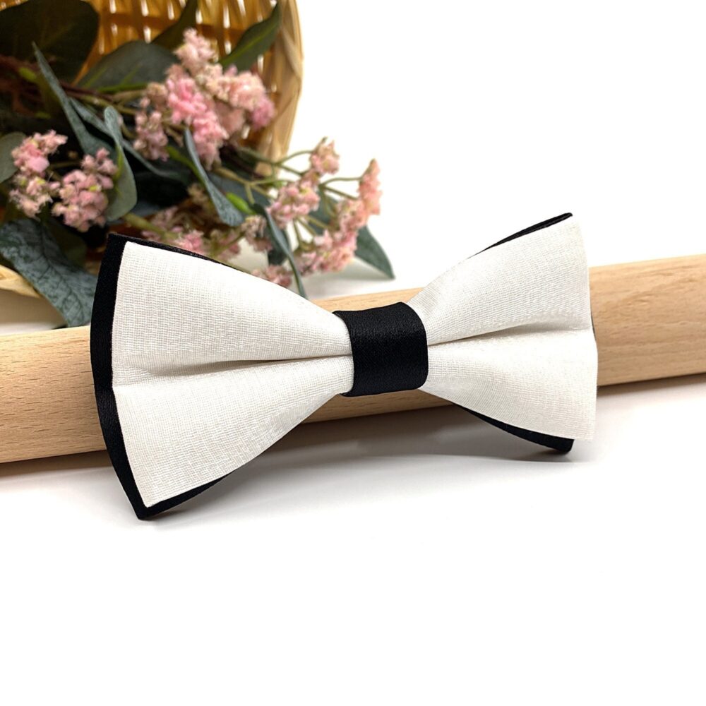 Black & White Bow Tie Wedding Groom Groomsmen Attire