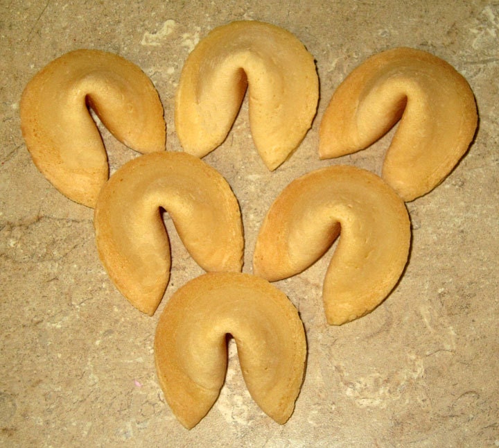 6 Custom Plain Real Vanilla Fortune Cookies - Baby, Engagement Announcement, Gender, Marriage Propose, Showers, Wedding