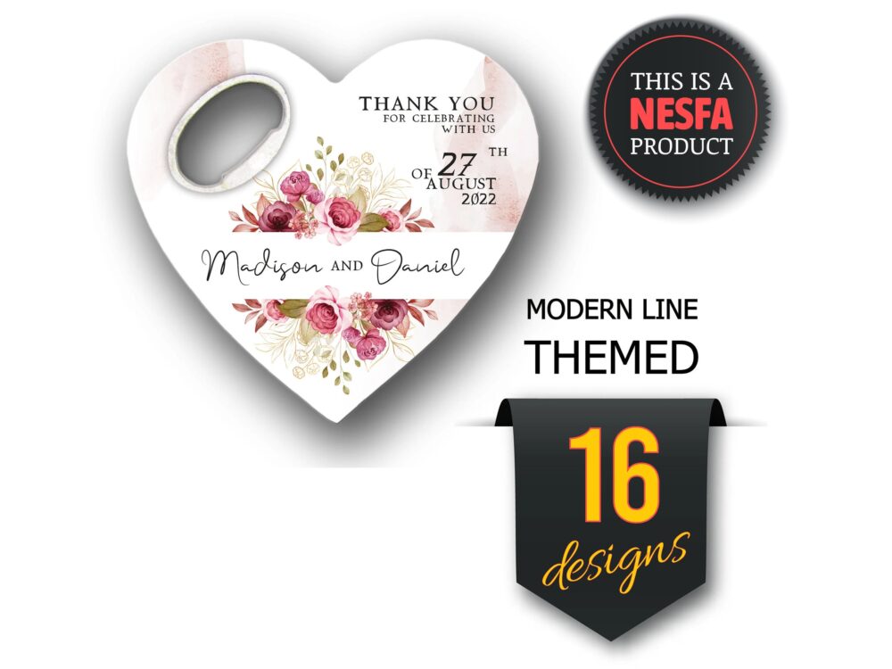 Custom Wedding Favor Bottle Opener Magnets Bulk Save The Date Gifts